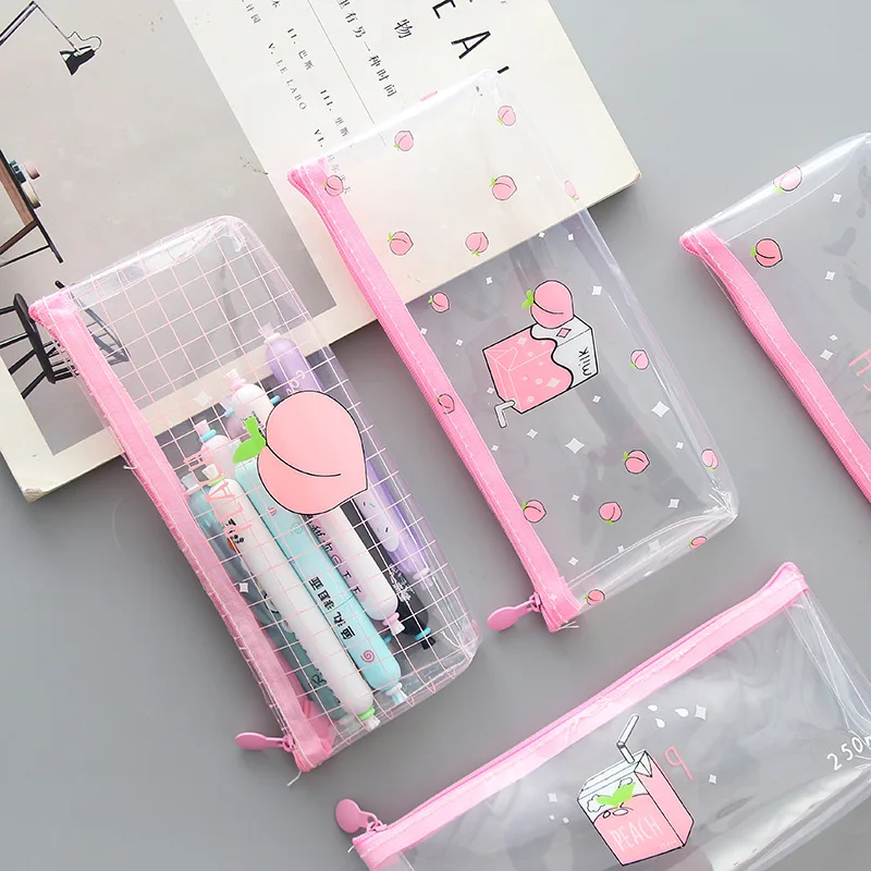 1 Pcs Kawaii Pencil Case Milk Gift Estuches School Pencil Box Pencilcase Pencil Bag School Supplies Stationery