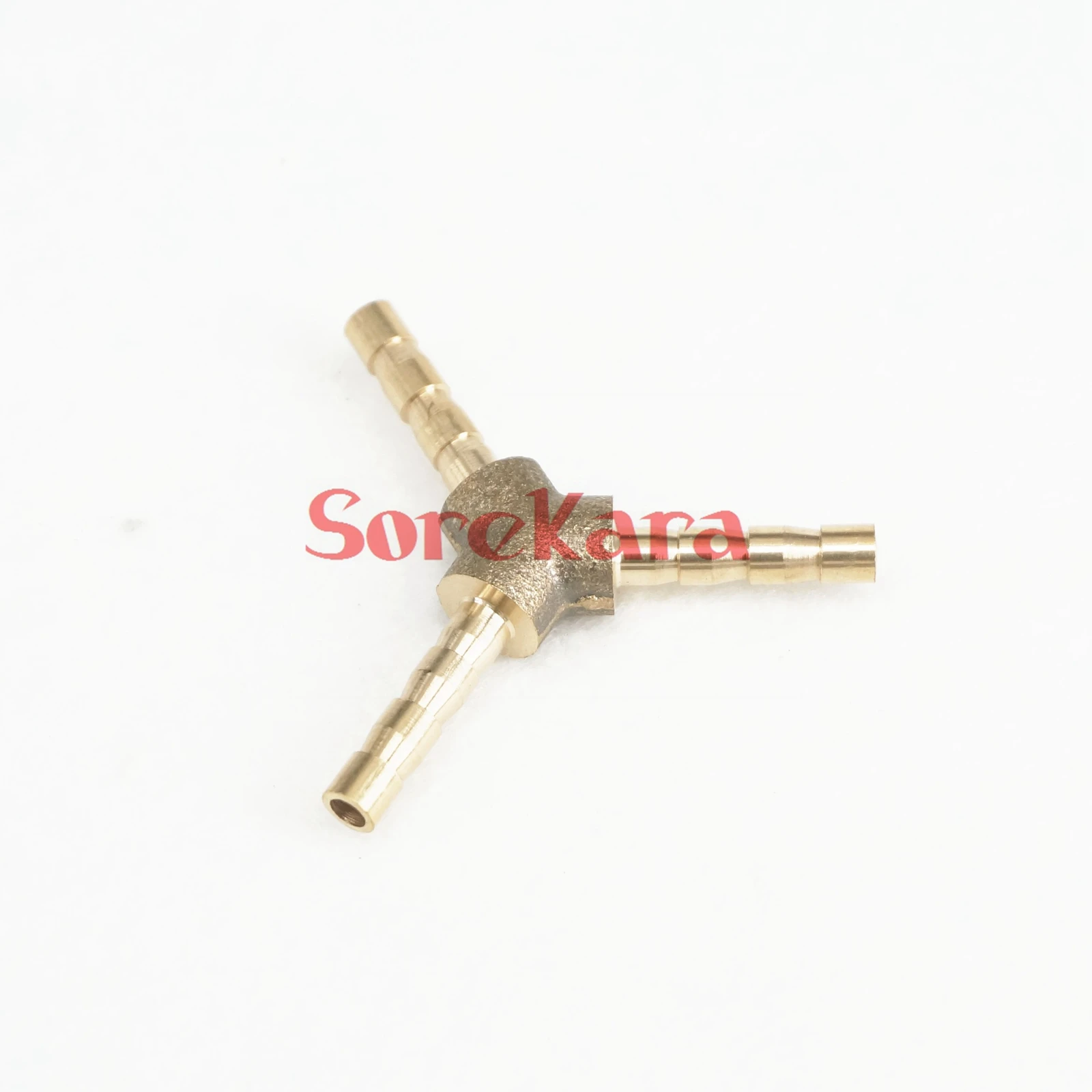 

LOT 2 Y Hose Barb I/D 4mm 3 Ways Brass coupler Splicer Connector fitting for Fuel Gas Water