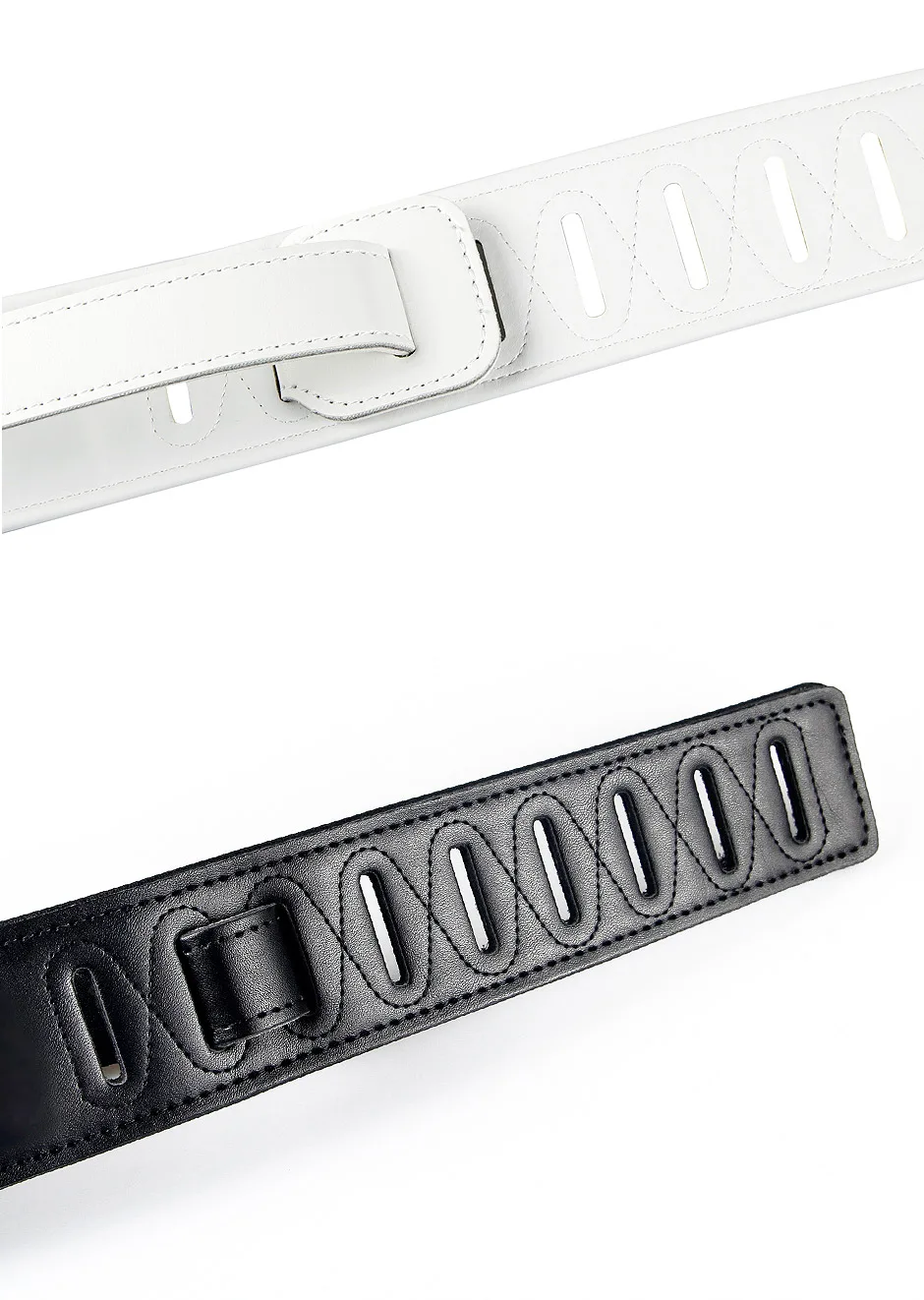 YUEKO Lightning Pattern/Flame Guitar Strap Adjustable Length Strap for Acoustic/ Electric Guitar/Bass Available in Multicolor
