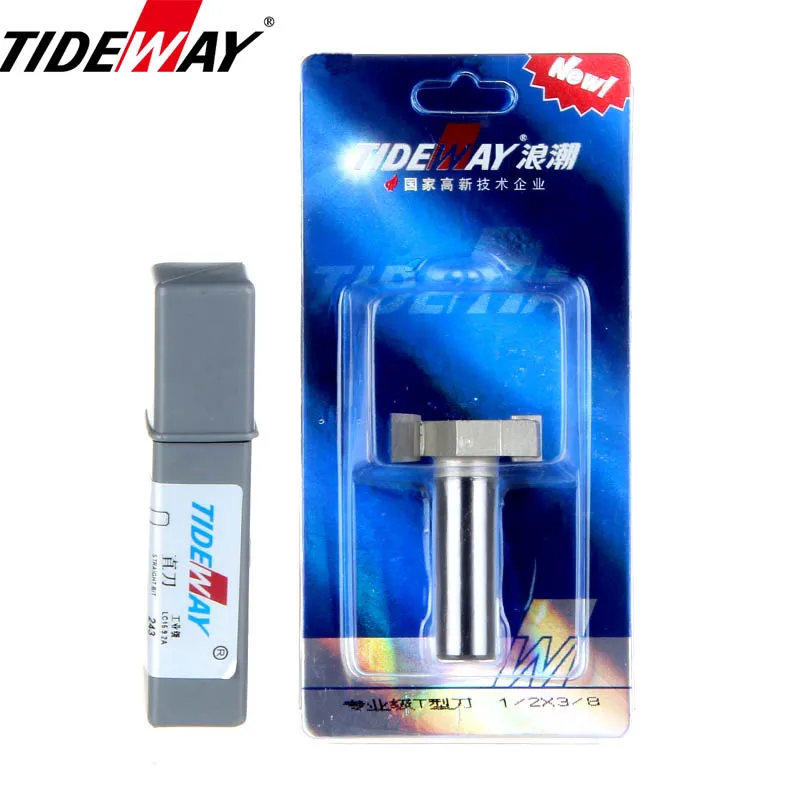 Tideway 1 pc 1/2 "Gambo T Tipo di Lavorazione Del Legno Punte del Router di Qualità Professionale Sbozzare Fresa Per Legno di Fresatura CNC strumento