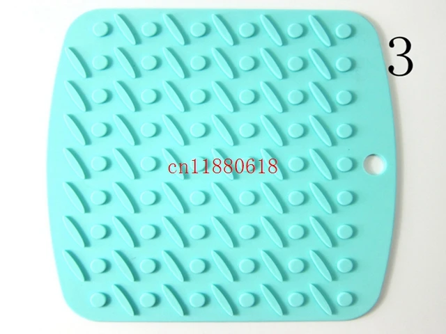 100pcs/lot Free Shipping Silicone cup heat resistant mat insulation mats placemat kitchen pad pads table mat