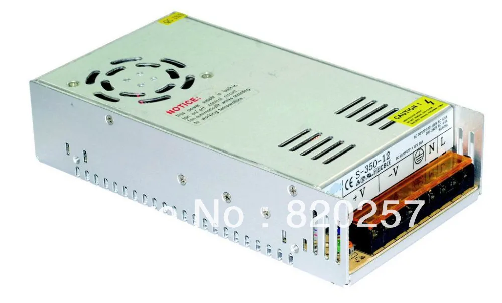 

350W Dual Output Switching LED Power Supply; 85 ~ 264VAC input; DC12V output