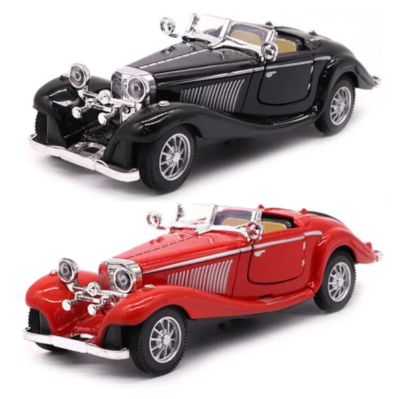 Diecasts 1:28 Scale 500K Classic Car 1936 Simulation Alloy Car Model Static Display Collectible Gift Toy Souvenir Decration