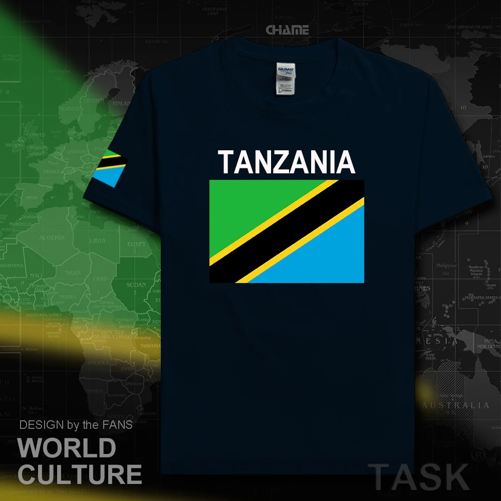 Tanzania Tanzanian mens t shirts 2017 jersey nation team 100% cotton t-shirt gyms clothing top tees country sporting TZA Swahili