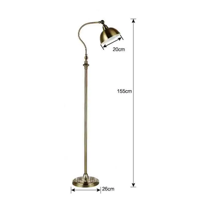 Nordic Retro Simple Vertical Lamp Living Room Study Smart Remote Control Eye Protection Floor Lamp For Bedroom LED Lighting