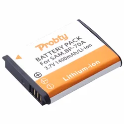 Probty  BP-70A BP 70A BP70A Rechargeable Li ion Battery For Samsung PL80 PL90 PL100 ES70 SL50 SL600 ST30 ST60 ST65 TL105 camera