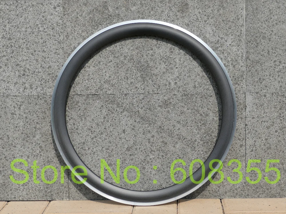 50mm 3k UD Carbon Matt Glossy 700C Road Bike Clincher Wheel Rim aluminium Side 20.4mm 23mm wide