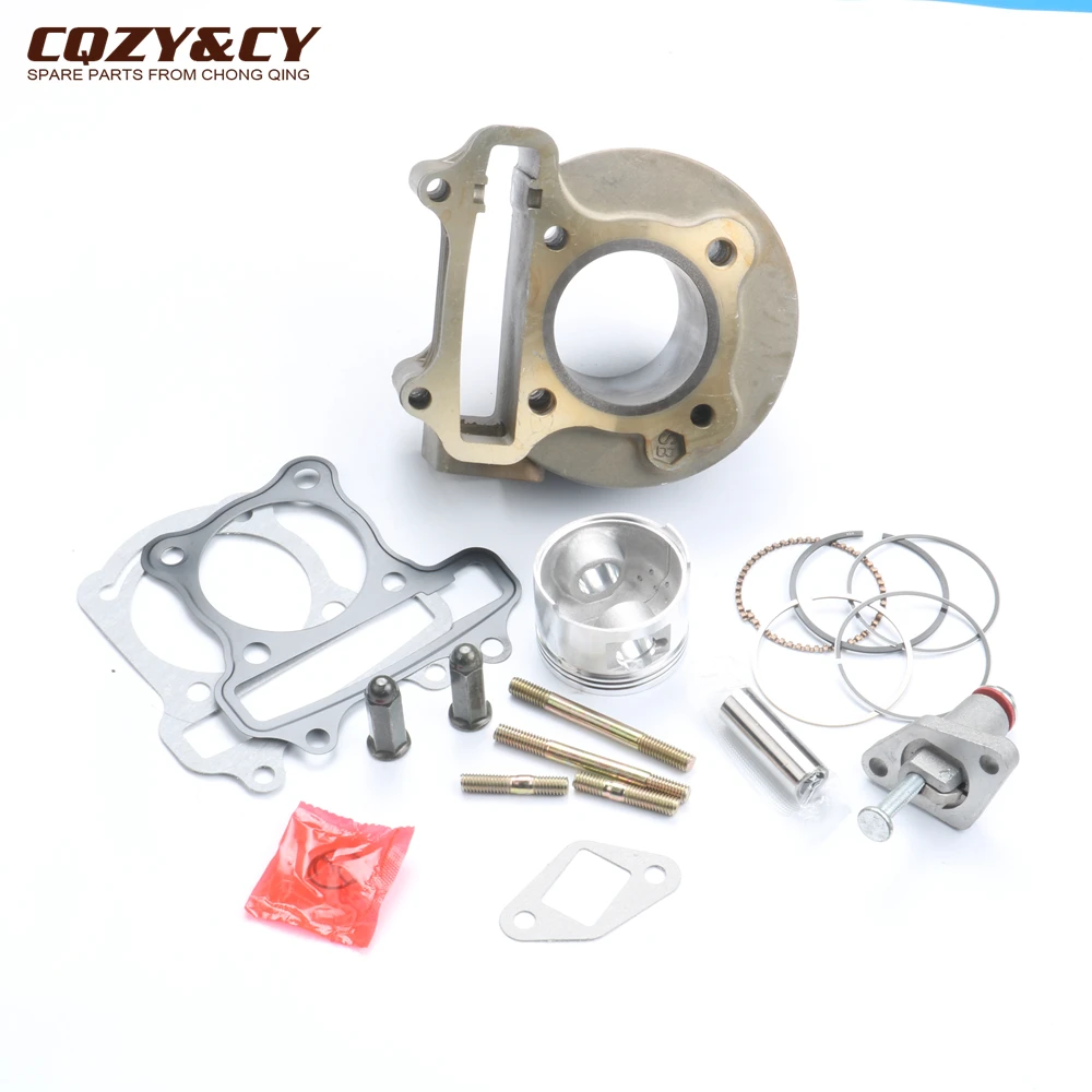 47mm big bore Cylinder Set & 20mm High Performance Carburetor & Fan for Scooter 139QMB GY6 50cc upgrade to GY6 80cc 4T