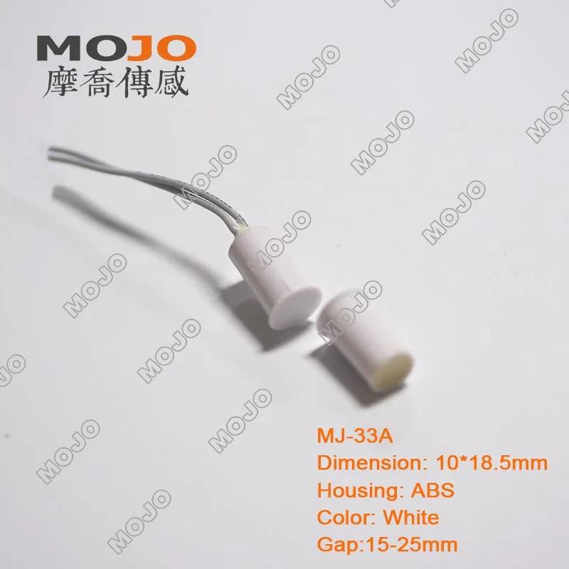 2025 MJ-33A (20 piezas) sensor de interruptor de proximidad tipo N.O sensor de contactos magnéticos Ideal para interruptor de encendido de ventana