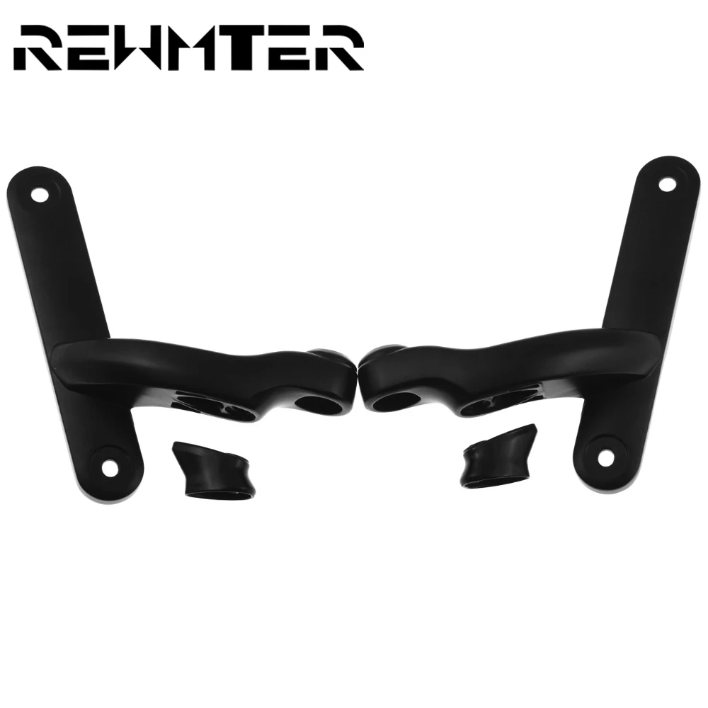 

Motorcycle Auxiliary Lighting Brackets Kit Set Front And Rear Bracket Black For Harley Touring Street Glide Road King 06-16