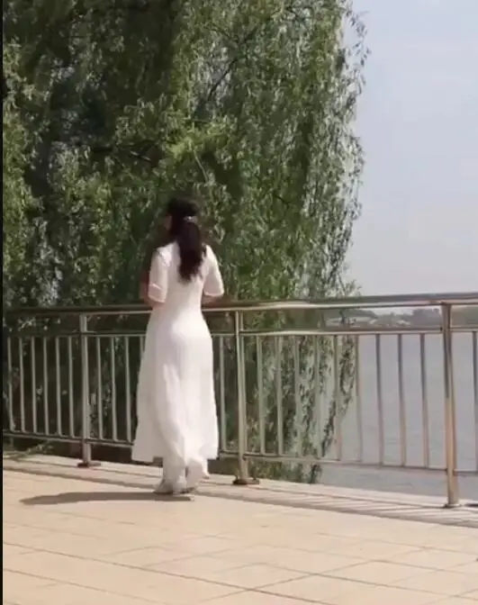 Traditional Vietnam Ao dai Women Cheongsam Summer Oriental Dress Include Pants Chipao Stage