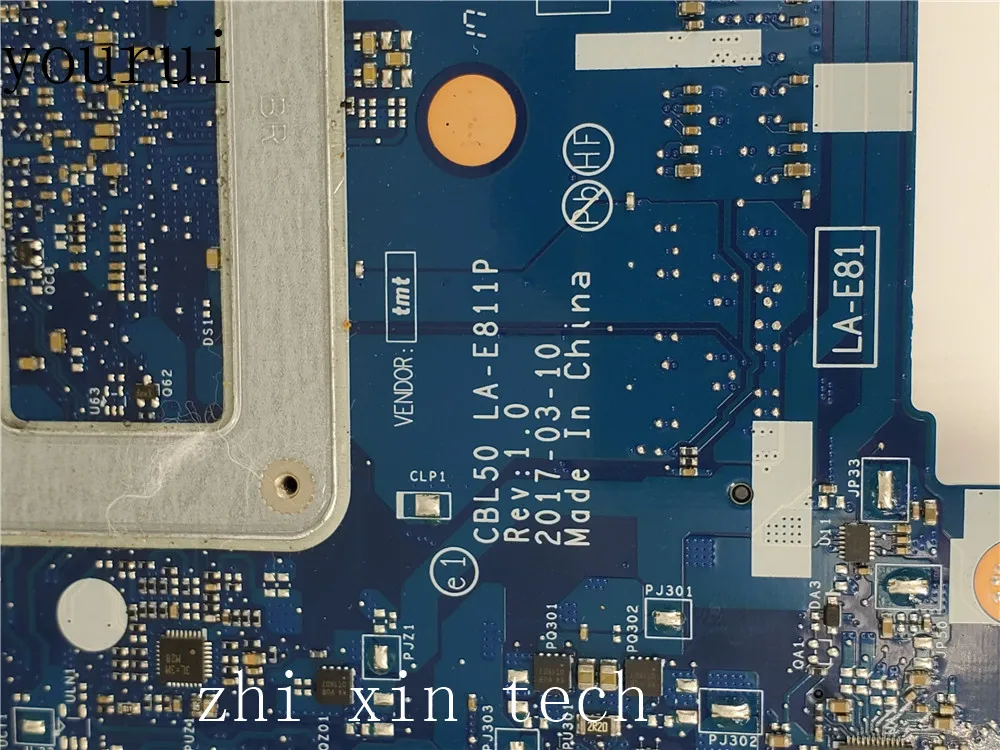 yourui For HP 15 15-BS Laptop motherboard with N3710 CPU CBL50 LA-E811P 924754-001 924754-601 Mainboard  work perfect
