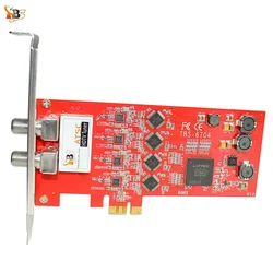 TBS6704 ATSC/Clear QAM Quad Tuner PCIe Card for Receiving North American/South Korea ATSC, 8VSB i Clear QAM Cable TV on PC