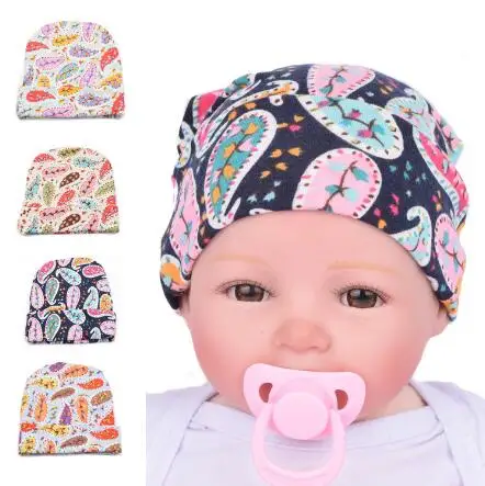 

5pcs/lot Baby Girl Toddler Infant Children Flower Print Hat Cotton Floral Hat Cap Newborn Hats Baby Beanies Cap Hospital Hat