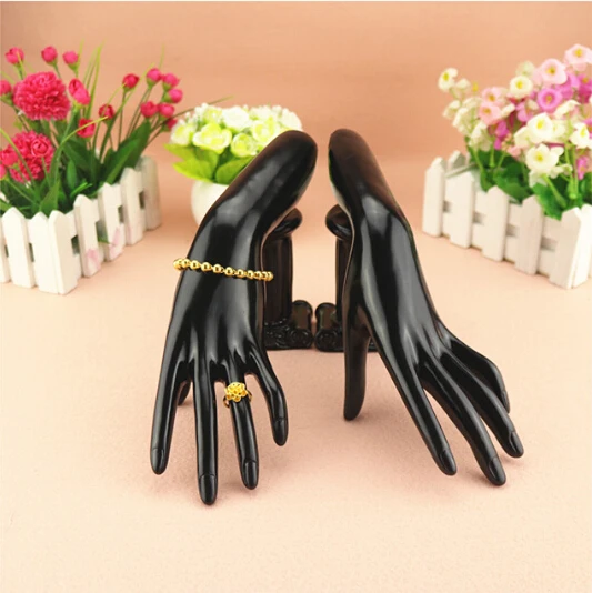 

Free Shipping!! Newest High Quality Black Plastic Mannequin Hand Plastic Hand Mannequin On Sale