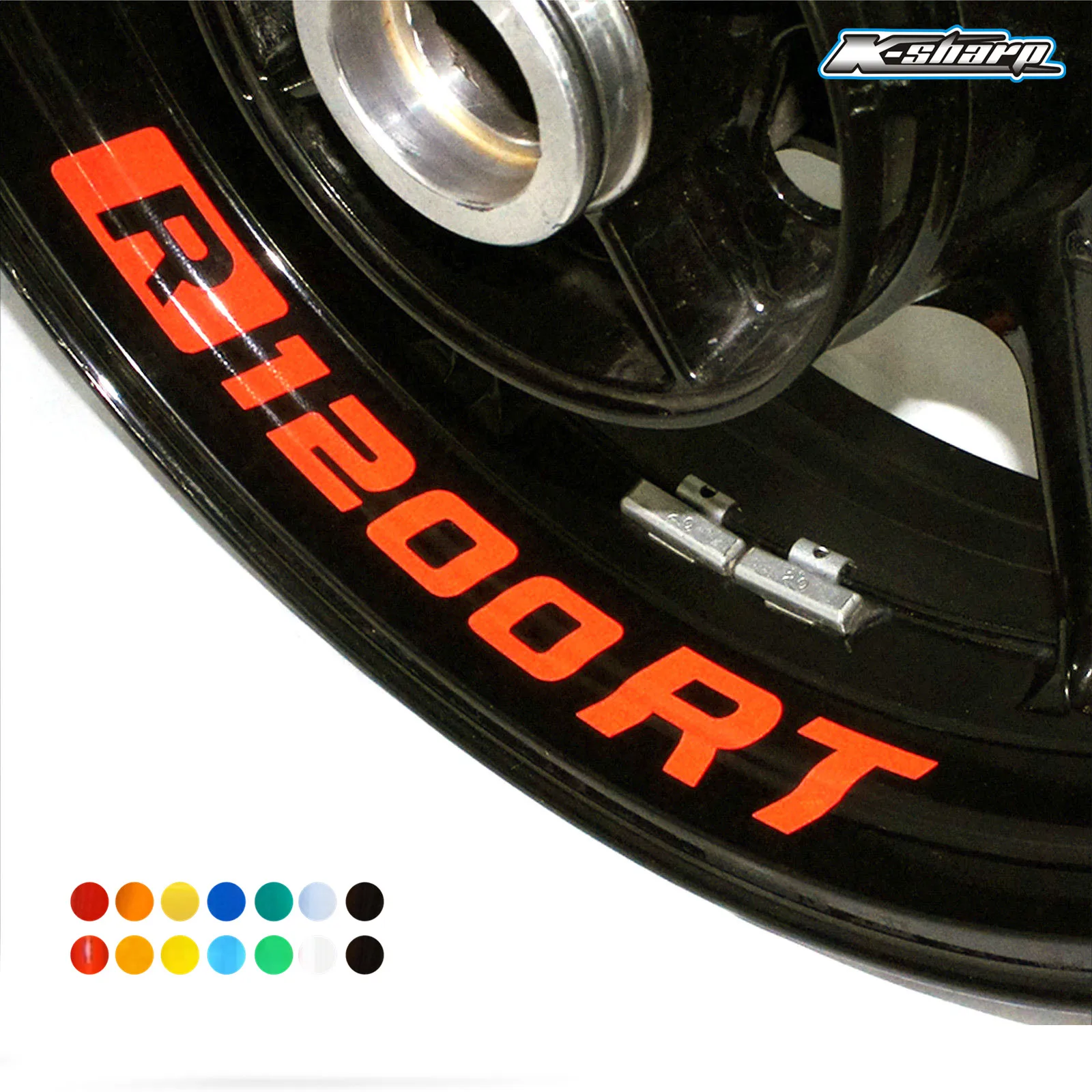 

8 X custon inner rim decals wheel reflective sign Stickers stripes FIT BMW R1200RT R1200 RT