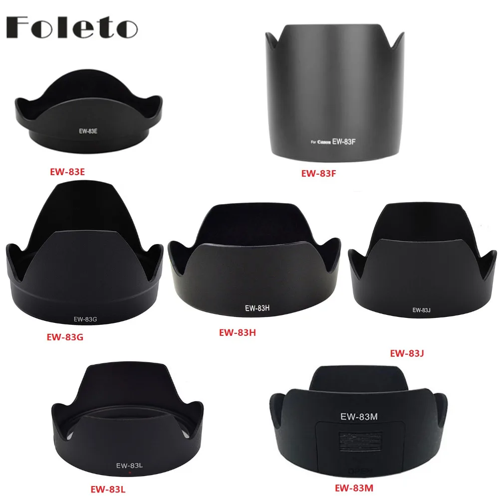 Foleto Camera Lens Hood Petal Bayet Mount EW-83E EW-83F EW83G EW83H EW83L EW83M for Canon 500d 600d 650d 5d 6d 7d 60d 700d  lens