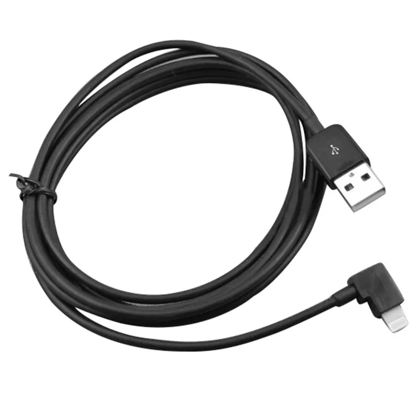 90-degree Angle IOS USB-C Type-C Micro USB Cable 90 Degree Fast Charging Data Sync Cords for iPhone 5 6 Samsung LG Android