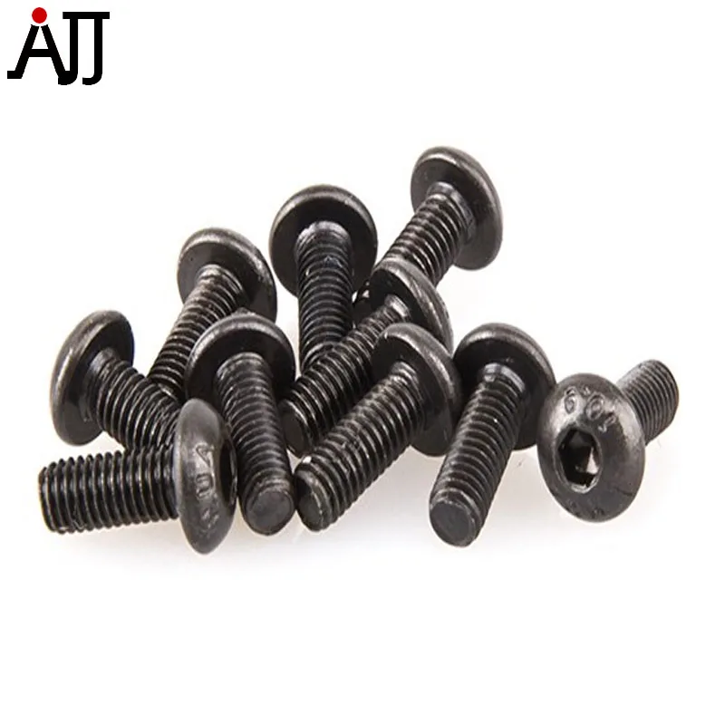 BRT M3 8mm 10mm 12mm 14mm Screw Steel Class 10.9 20pcs/bag M3x8mm M3x10mm M3x12mm M3x14mm Screws