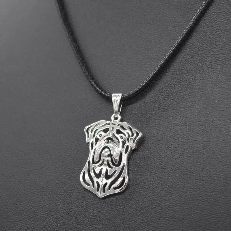 Fashion Rope Chain Alloy Pet Dog Necklaces Women Bull Mastiff Jewelry Necklaces