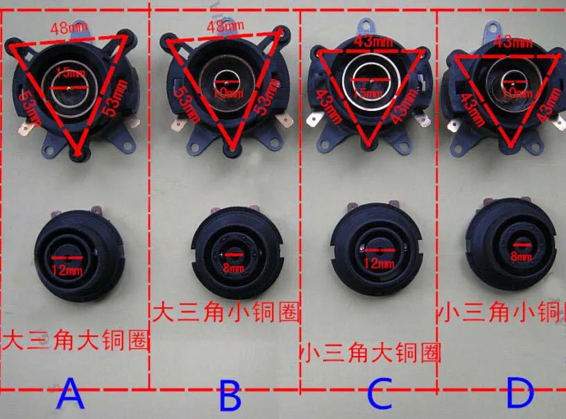 AC 220/230V 3 Port Temperature Control Socket Base Kettle Thermostat 1set