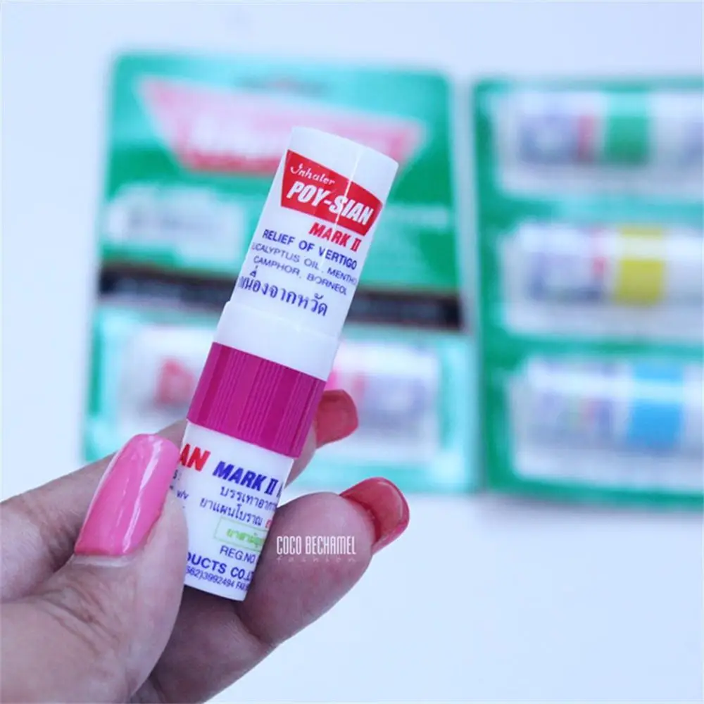 Drop Shipping 3 Pieces Thailand Nasal Inhaler Hot Summer Use Prevent Sunstroke Anti-influenza Relieve Motion Sickness,Dizziness