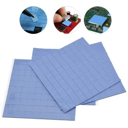 100pcs/lot10x10x1mm GPU CPU PS3 PS2 XBOX Heatsink Cooling Thermal Conductive Silicone Pad Works For TV Boards Proper Electronics