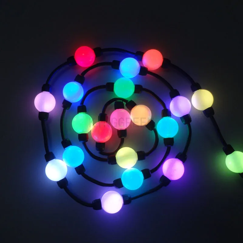 100X WS2801 diameter 50mm 360degree dream color 3D effects led ball pixel point light source DC12V input