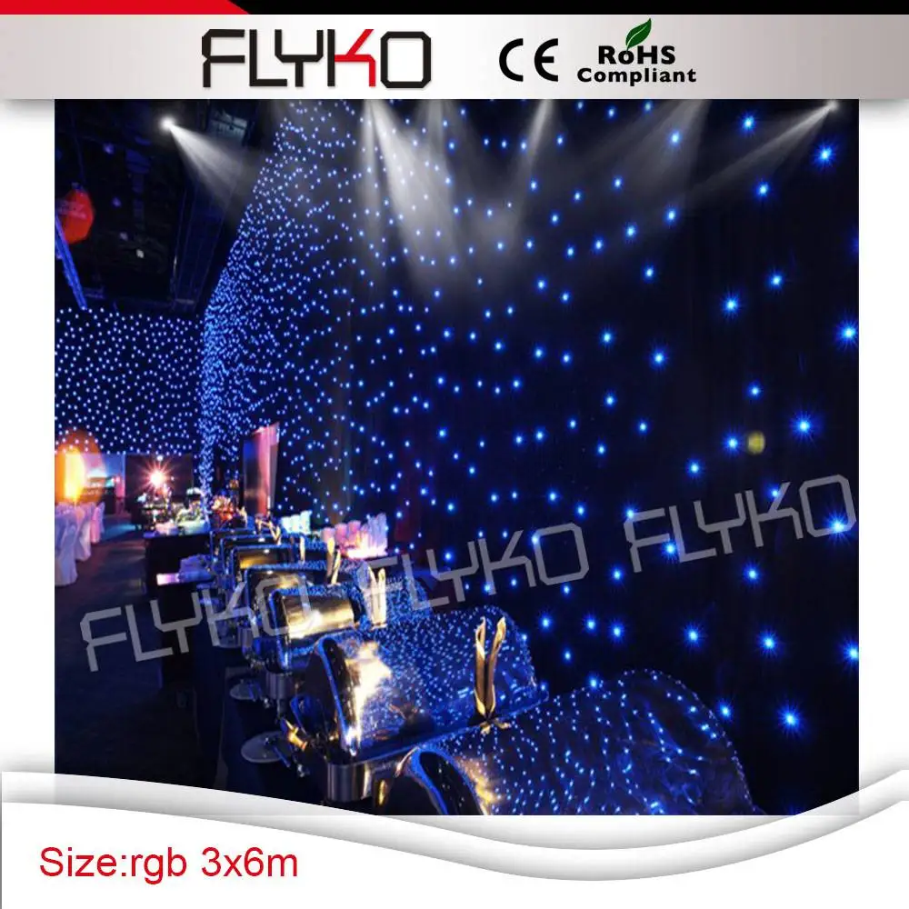 Wholesale led flood light christmas lights led star curtain/led vision curtain