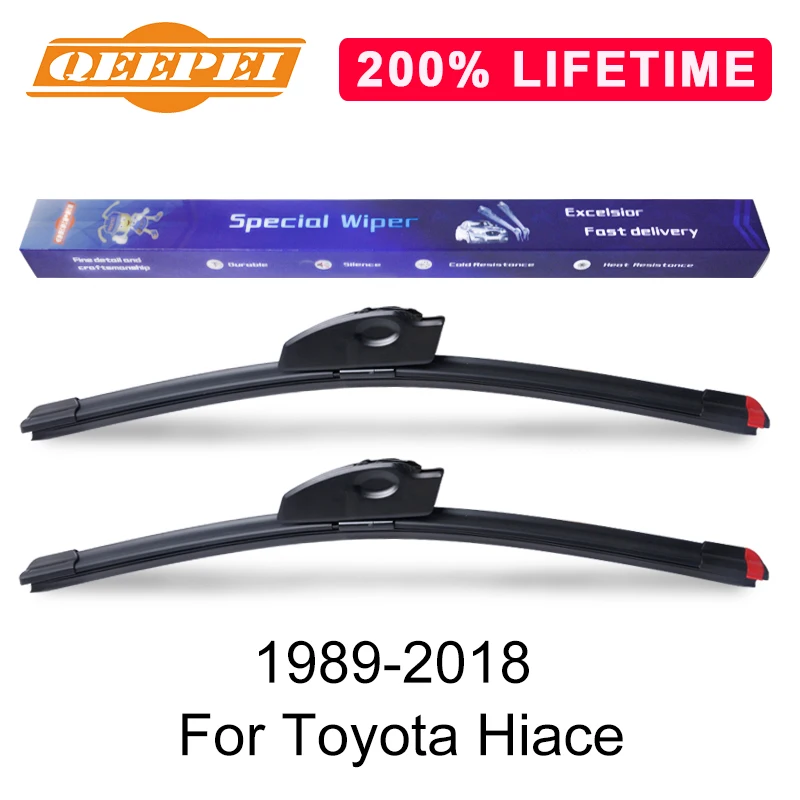 

QEEPEI Replace Wiper Blade For Toyota Hiace 1989-2018 Silicone Rubber Windshield Windscreen Wiper Auto Car Accessories