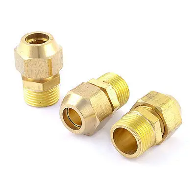 

3pcs Thread 2/5" Tube Pipe Air Pneumatic Quick Coupler Connector