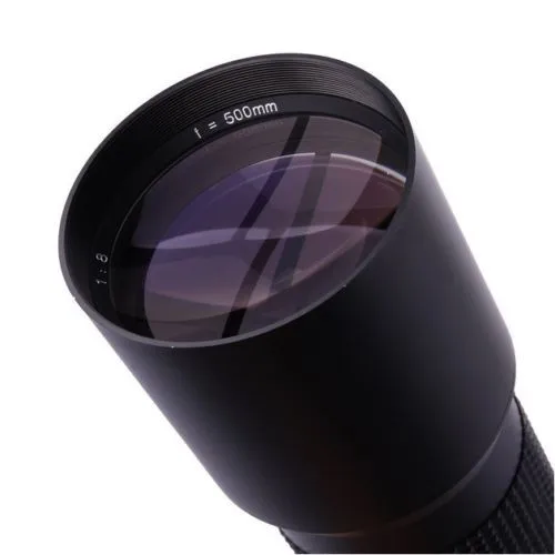 Jintu 500mm f/8,0 Kit de teleobjetivo para cámara Nikon D3300 D3400 D5500 D5300 D7200 D7500 D300 D600 D700 D800 D800E D90 D80 SLR