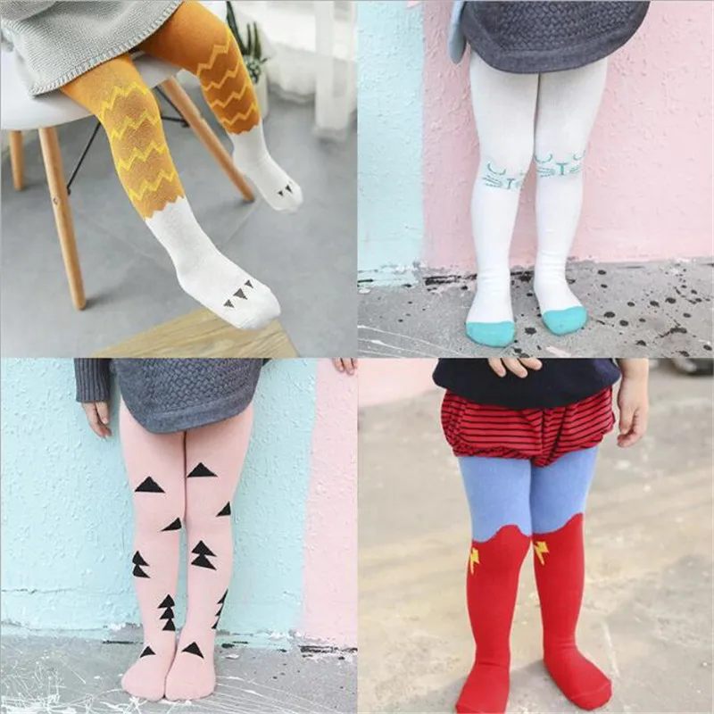 0-3 Years Cartoon Boys Girls Pantyhose Popular Cotton Tights for Baby Boys Girls Kids Children Stocking Toddler Tights