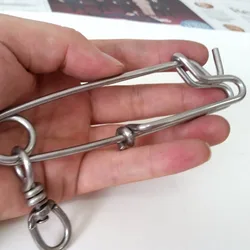 6pcs/lot 8cm 10cm 12.5cm for uk Float Line Tuna Clip 400lb Long Branch Hanger Fishing Snap Swivels
