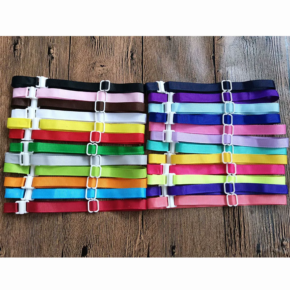 100 Pcs Pet Dog  Bowties Accessories Adjustable Ribs Colorful Neckties Collar Accessories 22-42CM*1CM 20 Colours Pet Grooming