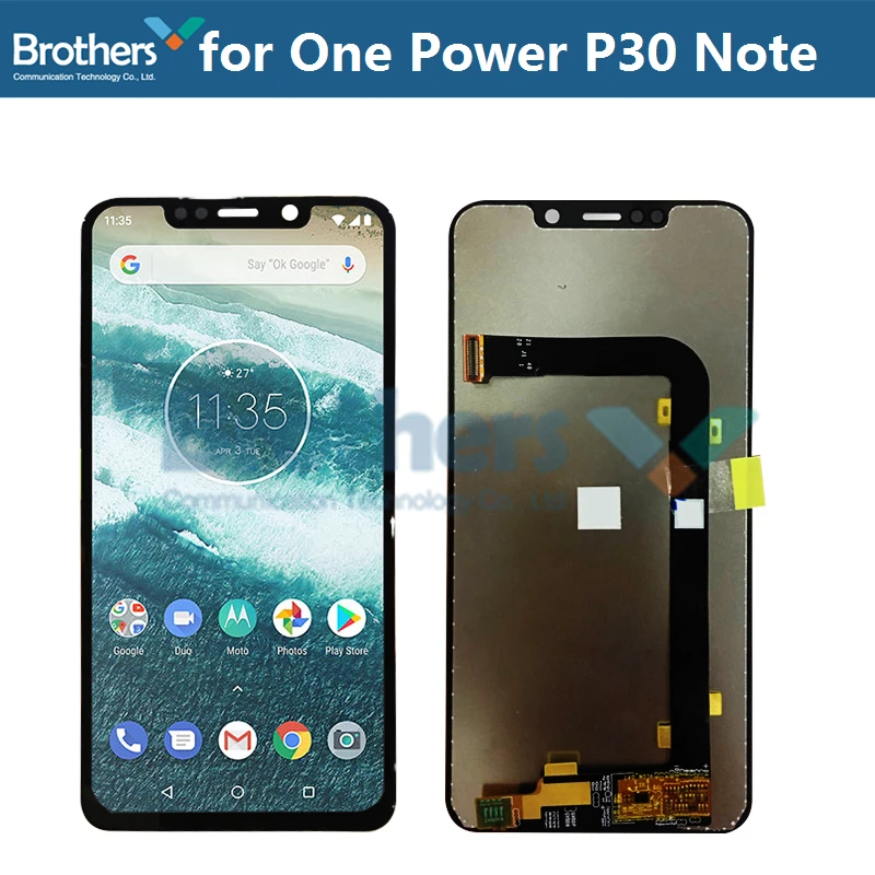 For Motorola One Power P30 Note LCD Display Touch Screen Digitizer for Motorola One Power LCD Assembly LCD Screen Test Original