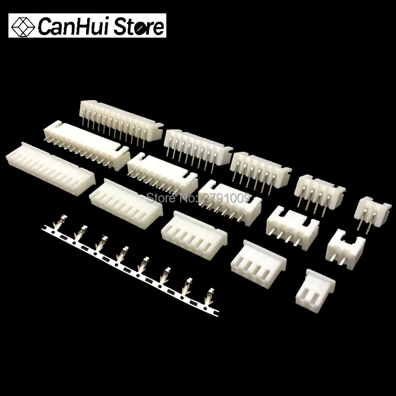 25Sets/Lot Mix Kit XH 2.54 2P 3P 4P 5 P 6P 7P 8P 9P 10P 11P 12P 2.54MM Spacing Leads Header Housing Pin header Socket