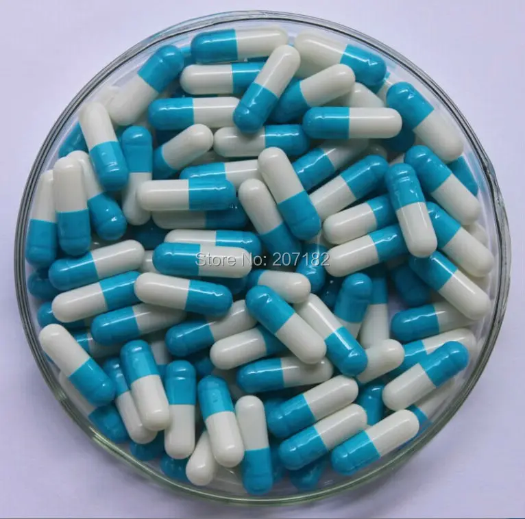 

(5000pcs/pack) separated 2# blue/white hard capsule,gelatine capsule,empty capsule