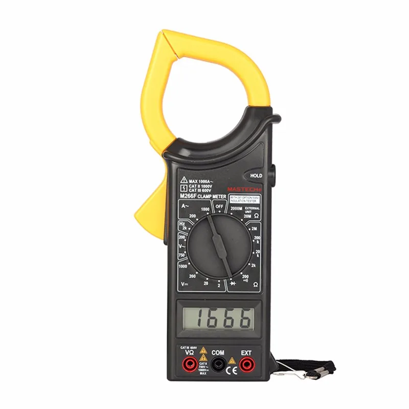 

MASTECH M266F AC Ammeter Clamp Meter Digital Multimeter Voltmeter Ohmmeter Frequency Electrical Test Multimetro Diagnostic-tool