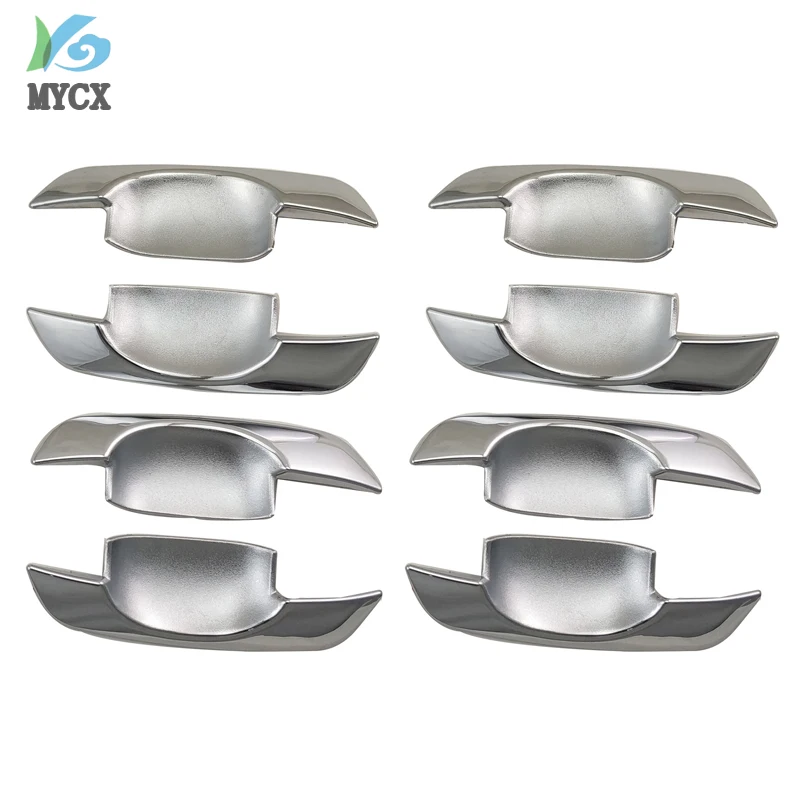 Car-styling Chrome Door Handle Insert Trim For Toyota Hilux 2005-2014 For toyota fortuner innova 2008-2014 for corolla 2001-2010