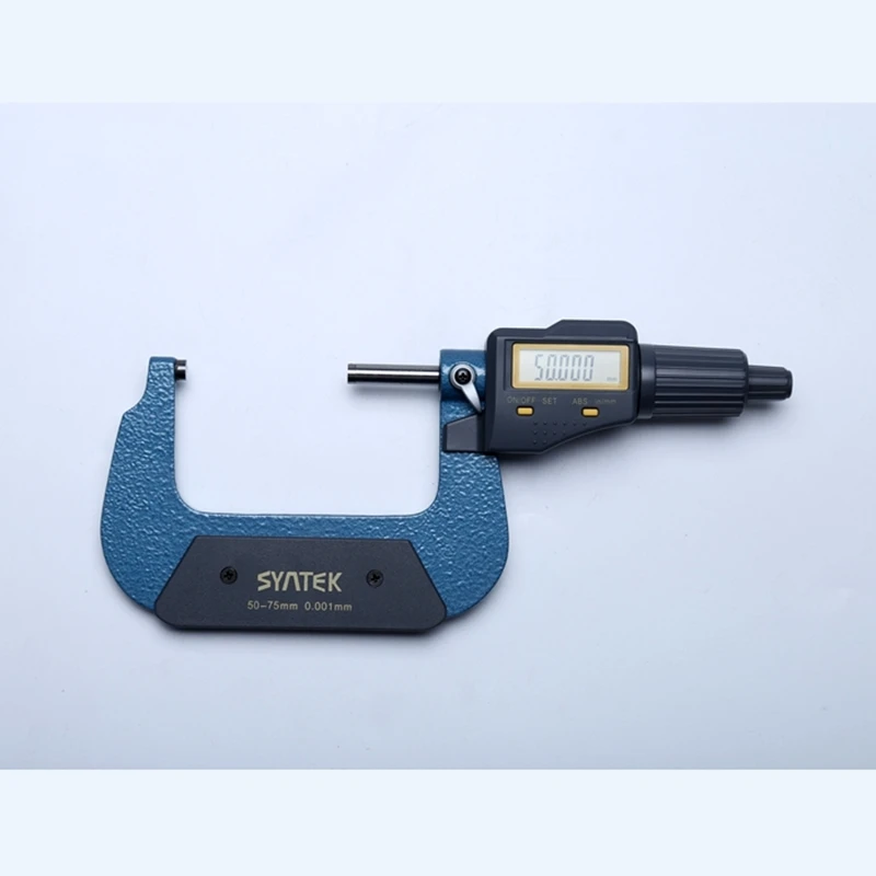 Electronic Micrometer 0.001mm Outside Digital Micrometers Caliper Gauge Meter Inch/mm Thickness Measuring Tools 50mm-75mm-100mm