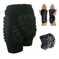 Soared Outdoor Snowboarding skate Hip Pad roller skates Knee Pads Wrist Support snowboard knee protection Skiing impact shorts