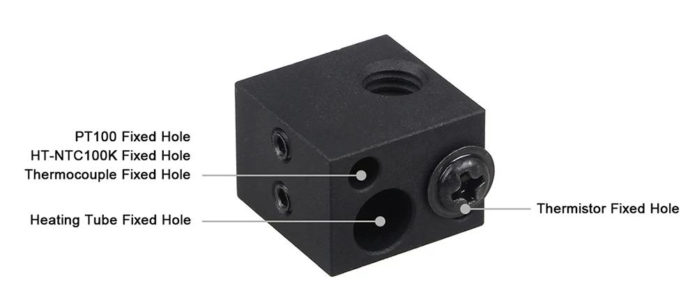 E3D V6 Hotend Kit 3D-Druckerzubehör 320 ℃ Hochtemperatur-Voron 2.4 J-Kopf-Fernextruder-Teile 12 V 24 V 1,75/0,4 mm – Detail 17