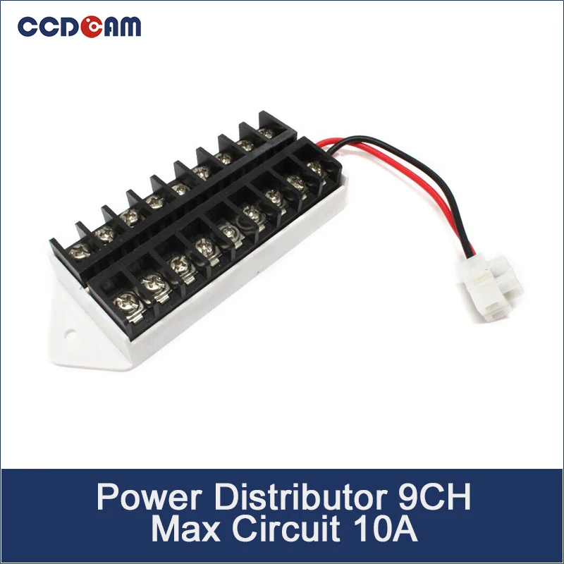 

CCDCAM 9CH Power Distributor DC & AC Connector/Splitter with max circuit 10A for CCTV cameras