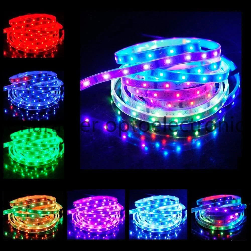 RGB Sonho Magia Tira LED impermeável, luz flexível, 133 Controlador RF Programa, DC 12V, 6803, IC, IP67, 5050, SMD 150LED, 5m