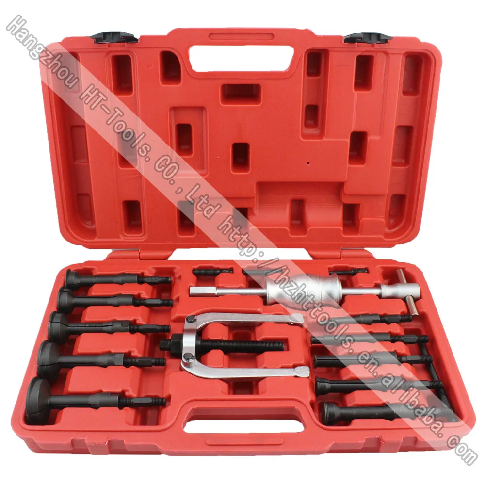 

16 Piece Universal Blind Hole Bearing Puller Kit with extra large expanding collets