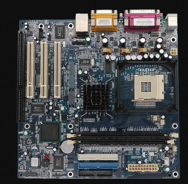 P7LI-A I845GL 100% OK Original IPC placa-mãe 845 ISA Mainboard Com VGA 3 * PCI VGA LPT 1 * ISA Slot CPU Placa Industrial