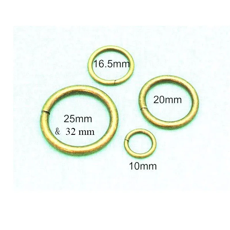 3.8mm Thick Antique Brass / Bronze O Rings, sizes from 20mm ,25mm,32mm and 38mm , please chose your correct