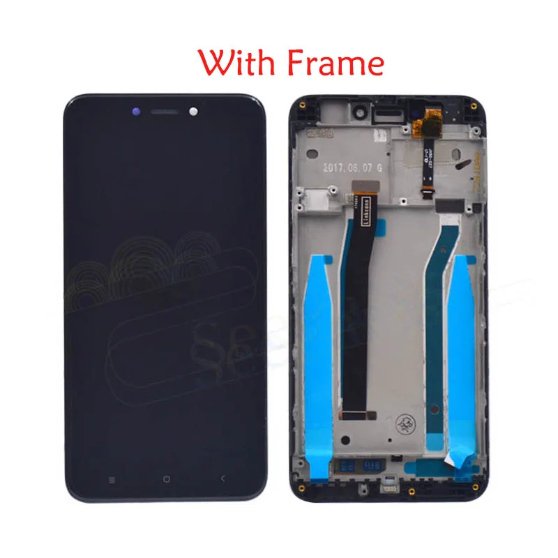 For Xiaomi Redmi 4X LCD Display Touch Screen Digitizer Assembly With Frame Replacement Parts For 5.0\