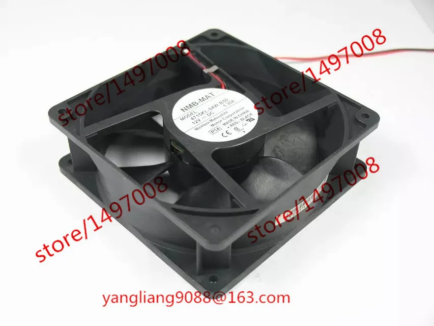 

NMB-MAT 4715KL-04W-B50 P14 DC 12V 1.30A 2-Wire 120X120X38mm Server Cooling Fan